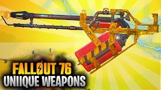 Fallout 76 Legendary Weapons  quotPYROLYZERquot Weapon Location Guide Fallout 76 Unique Weapons [upl. by Aleakam]