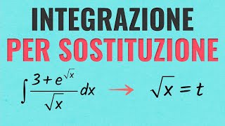 Integrali Per Sostituzione  Spiegazione ed Esercizi Svolti [upl. by Auginahs]