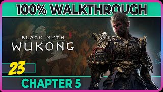 Black Myth Wukong  23 Chapter 5  Secret Bishui Cave amp Yaksha King 100 achievementcollectible [upl. by Gemina245]