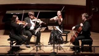 Béla Bartók  String Quartet No 6 III Mesto  Burletta  Castalian String Quartet [upl. by Ettennat]