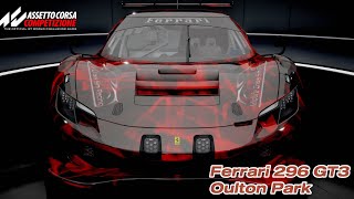 ACC Setup Guide Ferrari 296 GT3 Stable Race Setup  Oulton Park [upl. by Dnomed]