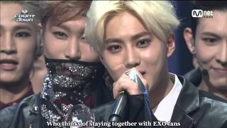 Eng Sub 140515 MCD EXO Suho Winning Speech [upl. by Griseldis]