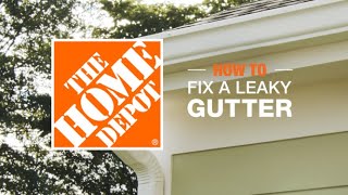 How To Fix A Leaky Gutter  The Home Depot [upl. by Hailahk630]