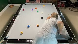 Easy 8 ball break and runout Professional style 4” pockets 9’ table new Simonis 760 [upl. by Alf]