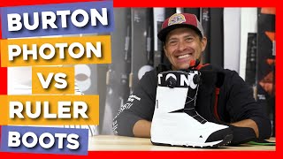 2020 Burton Photon vs Ruler Snowboard Boots [upl. by Southworth]