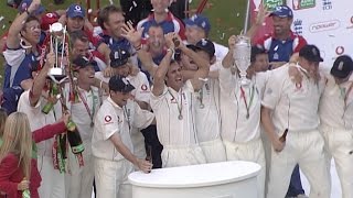 Ashes 2005 highlights  England lift the urn after Oval draw [upl. by Hairem187]