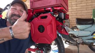 Installing Extra Gas Can On My 2022 HONDA TRAIL CT125  Very Cool [upl. by Chrysler890]