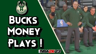 5 Bucks Money Plays For Open 3s amp Dunks   NBA 2K23 Playbook Tutorial [upl. by Nolad523]