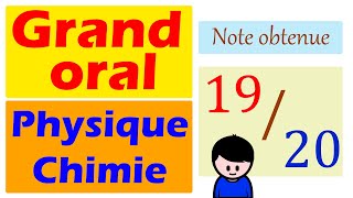 🥳 1920 au Grand Oral de PhysiqueChimie  Baccalauréat 2021 [upl. by Lyred]