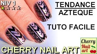 Nail art azteque rapide et facile [upl. by Armstrong]