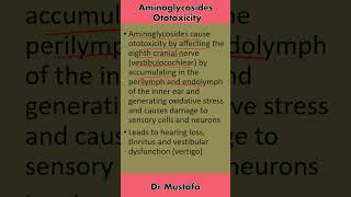 Aminoglycosides Ototoxicity Explained [upl. by Nnayecats]