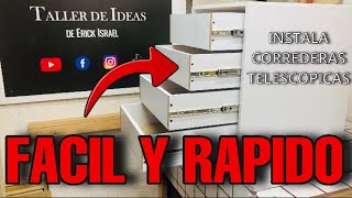 COMO INSTALAR CORREDERAS DE CAJON FACIL [upl. by Suisyola]