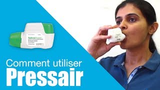 Comment utiliser Pressair in French [upl. by Ellinehc]