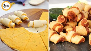 Viral Croissant Roll Aloo Samosa  Iftar Recipe Ideas By Food Fusion [upl. by Assyle]