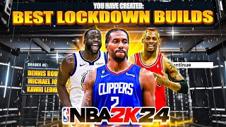 TOP 3 LOCKDOWN BUILDS in NBA 2K24 🔥 MOST OVERPOWERED BEST LOCK BUILDS [upl. by Ffilc]