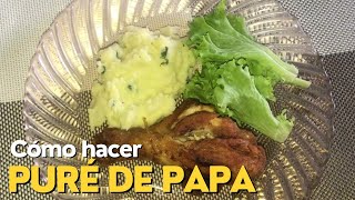 Cómo hacer PURÉ DE PAPA fácil y rápido [upl. by Robet]