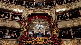 Intervento del Presidente Mattarella al Teatro alla Scala di Milano [upl. by Lertnom]