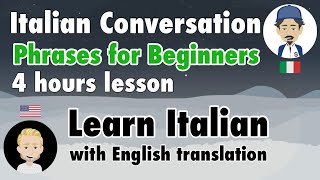 1000 Italian Language Conversation Phrases for Beginners Learn in 4 hours [upl. by Yuh]