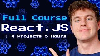 ReactJS Full Course  Build 4 Projects in 5 Hours  Zero to Hero [upl. by Bastian]