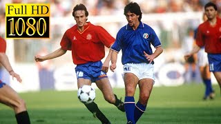 Italy  Spain Euro 1988  Full highlight  1080p HD  Paolo Maldini [upl. by Ecidnac]