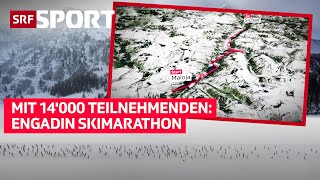 Der 53 Engadin Skimarathon Ein Klassiker über 42 km – Zeitreise amp Visualisiert [upl. by Suivat561]