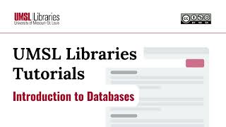 Intro to Databases [upl. by Sherwynd]