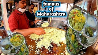 Famous Kanda Poha of Maharashtra  Kadhai Poha in Shrirampur  Khane Ka Shaukeen  Street Food India [upl. by Irafat912]