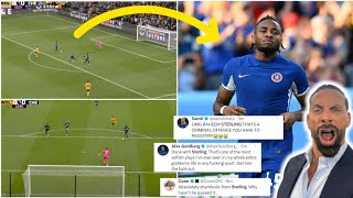 😡🔥 Chelsea fans angry reactions to Raheem sterlings huge funny missed vs wolves  Nkunku debut goal [upl. by Moss899]