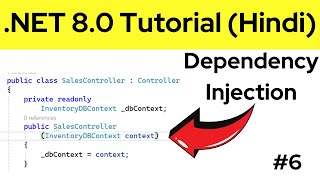 NET 80 Admin Dashboard  Dependency Injection  Part 6 [upl. by Narah]