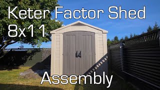 Keter Factor Shed 8x11 Assembly [upl. by Ydisac912]