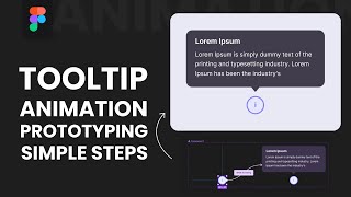 Figma Tooltip Prototyping Animation Tutorial Create Interactive Tooltips with Overlays  Ui Design [upl. by Icrad]