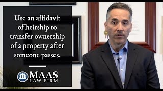 What is an Affidavit of Heirship [upl. by Rena]