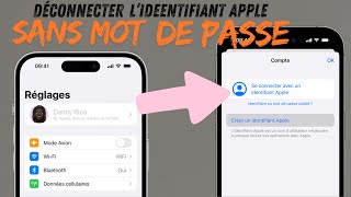 Déconnecter l’identifiant Apple sans connaître le mot de passe du compte iCloud mot de passe oublié [upl. by Romola]