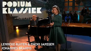 Lenneke Ruiten amp Thom Janssen  Johannes Brahms  Die Mainacht  Podium Klassiek [upl. by Tacita]