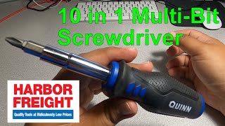 Quinn 10 In 1 Multi Bit Screwdriver Harbor Freight 56344 [upl. by Ainad]