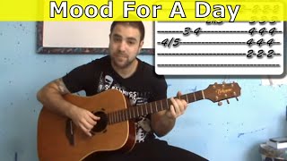 Tutorial Mood For A Day  Fingerstyle Guitar w TAB Steve Howe [upl. by Byrne]