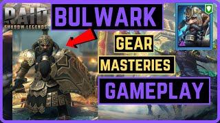 Bulwark  Live Build  Gear  Masteries  NM CB Gameplay  RAID SHADOW LEGENDS [upl. by Medrek]