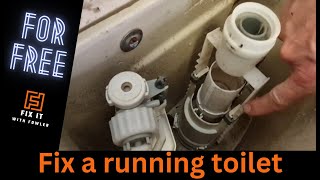 How to fix a running toilet The two most common causes [upl. by Ury549]