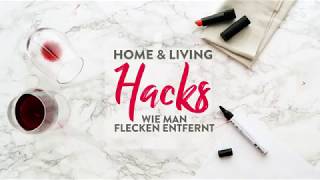 DIY Flecken entfernen Rotwein Edding Lippenstift  Westwing DIY [upl. by Nalloh105]