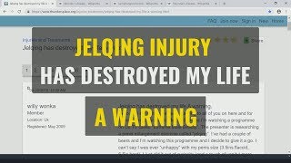 Jelqing Injury Has Destroyed My Life  A Warning [upl. by Uliram772]