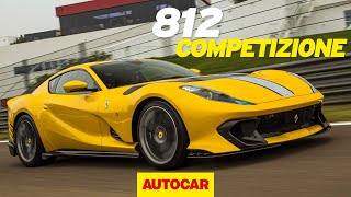 Ferrari 812 Competizione review  819bhp £450000 limited edition track tested  Autocar [upl. by Hamilton]