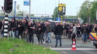 VIDEO Vitessefans joelen Twente uit bij vertrek uit Arnhem [upl. by Ilysa176]