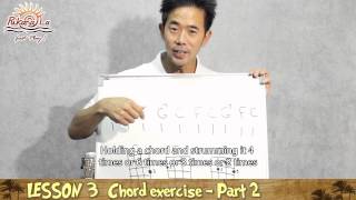 PukanaLa Channel  Lesson 3 Chord exercise by Bruce Shimabukuro [upl. by Rubliw]