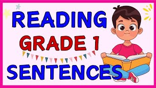 READING SENTENCES for GRADE 1  Practice Reading at Home  Reading Skills amp Vocabulary [upl. by Novanod]