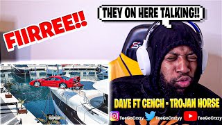 UK WHAT UP🇬🇧 IM HERE FOR THIS COLLAB Central Cee x Dave  Trojan Horse Lyrics REACTION [upl. by Ecraep805]