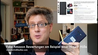 Fake Amazon Bewertungen am Beispiel einer Note 9 Hülle [upl. by Darbee533]