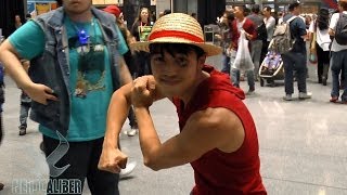 MONKEY D LUFFY One Piece Cosplay at New York Comic Con [upl. by Dafodil]