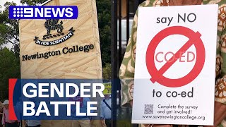 Parents distraught over private schools decision to enrol girls  9 News Australia [upl. by Australia]