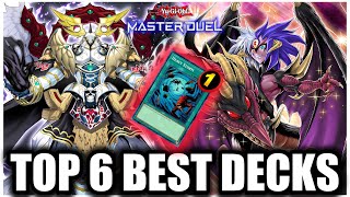 TOP 6 BEST DECKS in MASTER DUEL Post Banlist [upl. by Wurst]