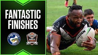 NRL 2024  Fantastic Finishes  Eels v Wests Tigers  Round 4 [upl. by Er940]